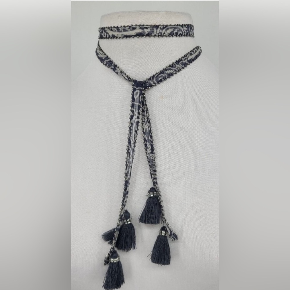NEW Chan Luu wrap around skinny necklace  with tassels.